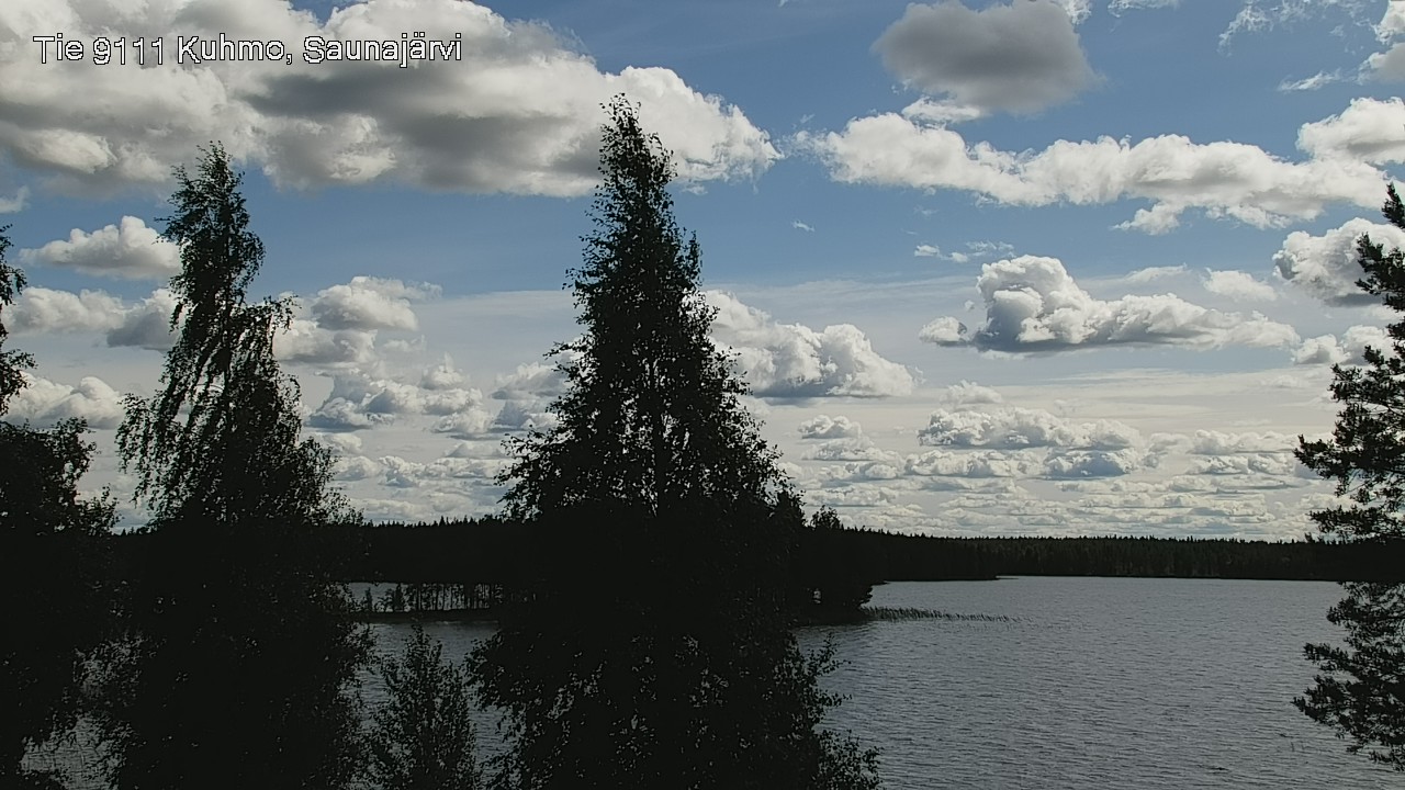 Weather Camera Image Väg 9111 Kuhmo, Saunajärvi, Kuhmo, Kainuu