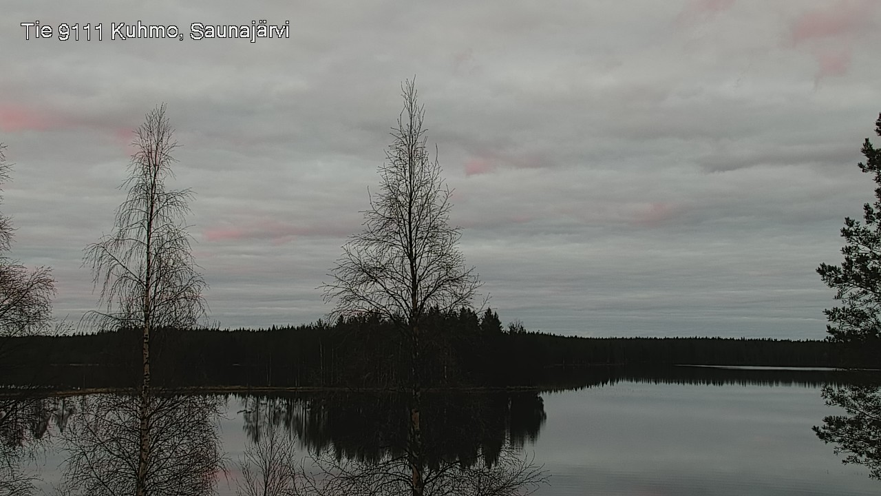 Weather Camera Image Väg 9111 Kuhmo, Saunajärvi, Kuhmo, Kainuu