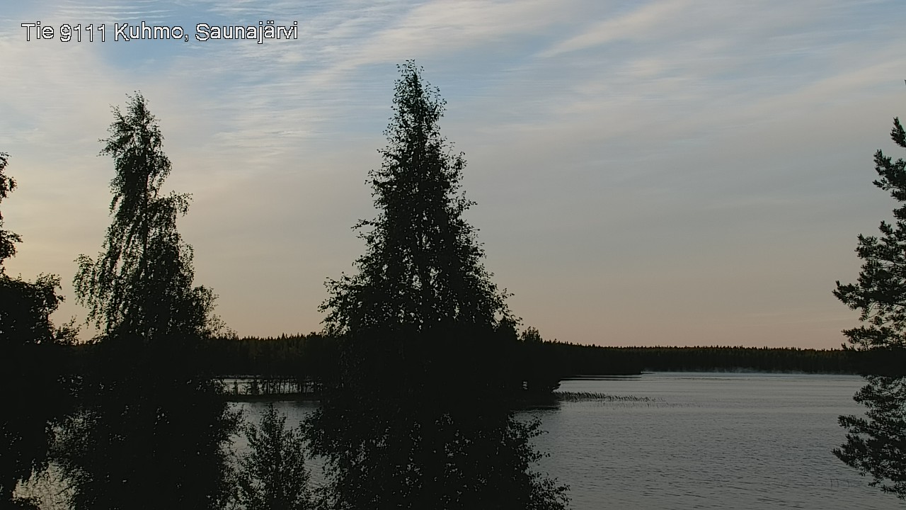 Weather Camera Image Road 9111 Kuhmo, Saunajärvi, Kuhmo, Kainuu