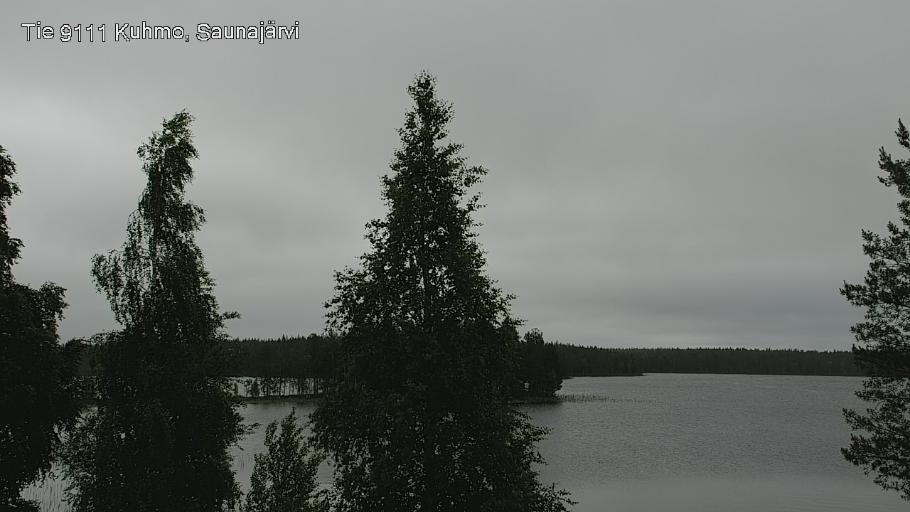 Weather Camera Image Väg 9111 Kuhmo, Saunajärvi, Kuhmo, Kainuu