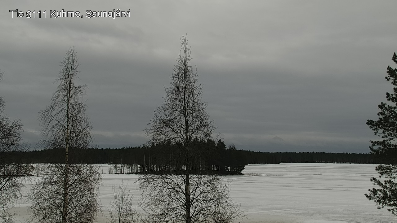 Weather Camera Image Road 9111 Kuhmo, Saunajärvi, Kuhmo, Kainuu
