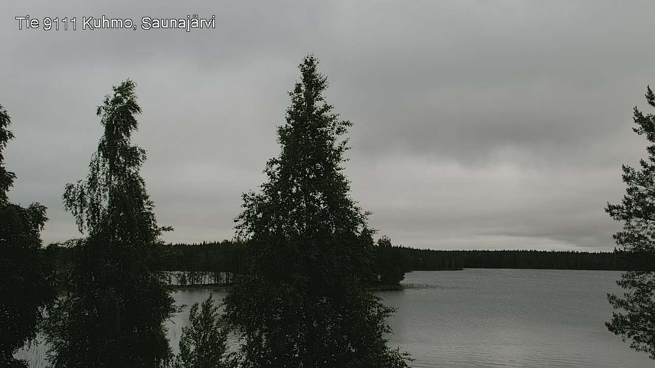 Weather Camera Image Väg 9111 Kuhmo, Saunajärvi, Kuhmo, Kainuu