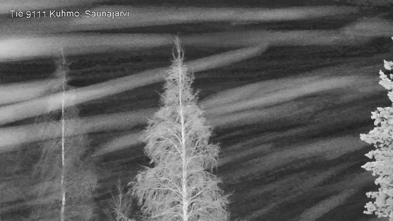 Weather Camera Image Road 9111 Kuhmo, Saunajärvi, Kuhmo, Kainuu