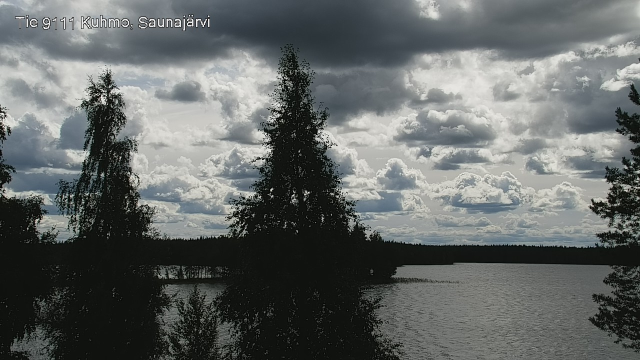 Weather Camera Image Road 9111 Kuhmo, Saunajärvi, Kuhmo, Kainuu