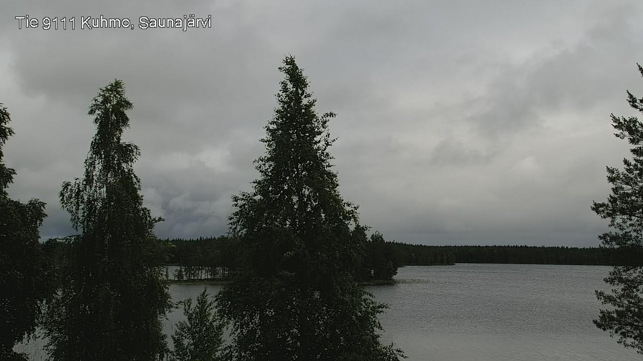 Weather Camera Image Väg 9111 Kuhmo, Saunajärvi, Kuhmo, Kainuu