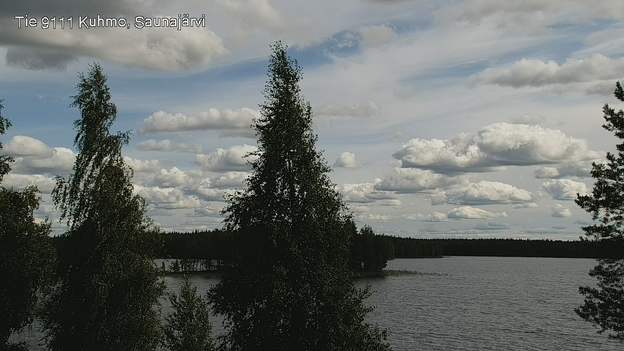 Weather Camera Image Väg 9111 Kuhmo, Saunajärvi, Kuhmo, Kainuu