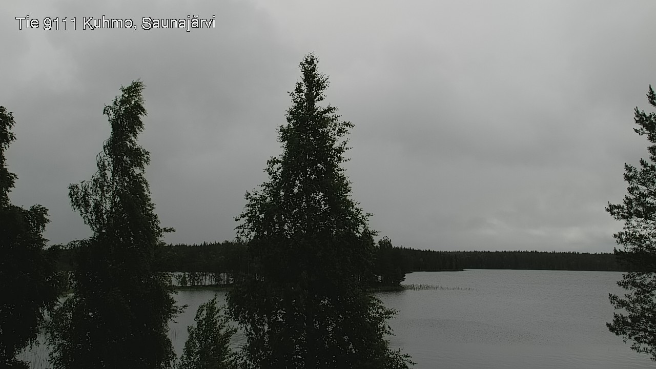 Weather Camera Image Väg 9111 Kuhmo, Saunajärvi, Kuhmo, Kainuu