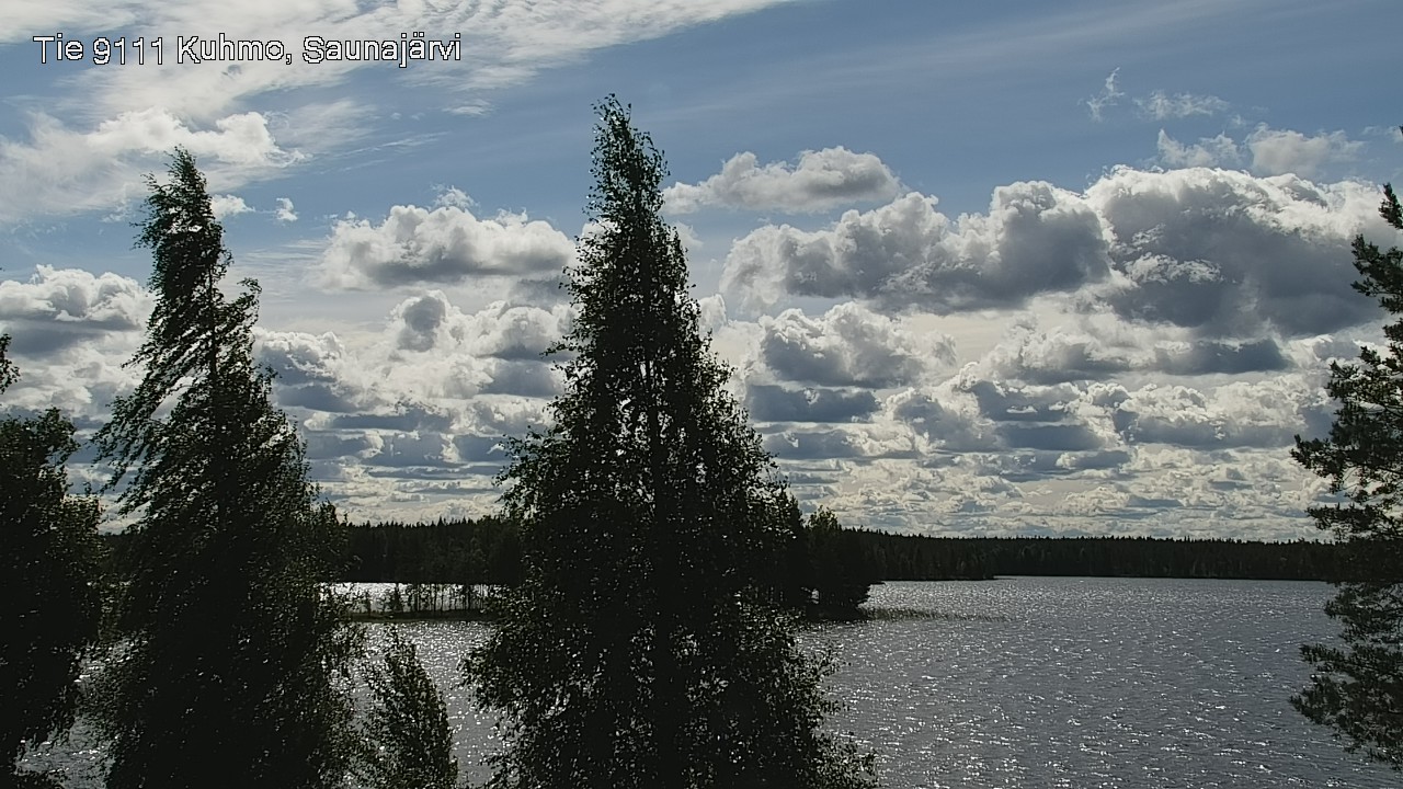 Weather Camera Image Road 9111 Kuhmo, Saunajärvi, Kuhmo, Kainuu