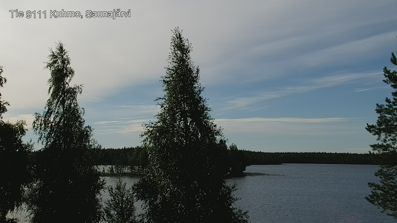 Weather Camera Image Road 9111 Kuhmo, Saunajärvi, Kuhmo, Kainuu
