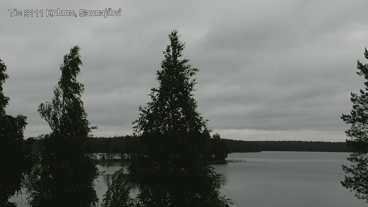 Weather Camera Image Väg 9111 Kuhmo, Saunajärvi, Kuhmo, Kainuu