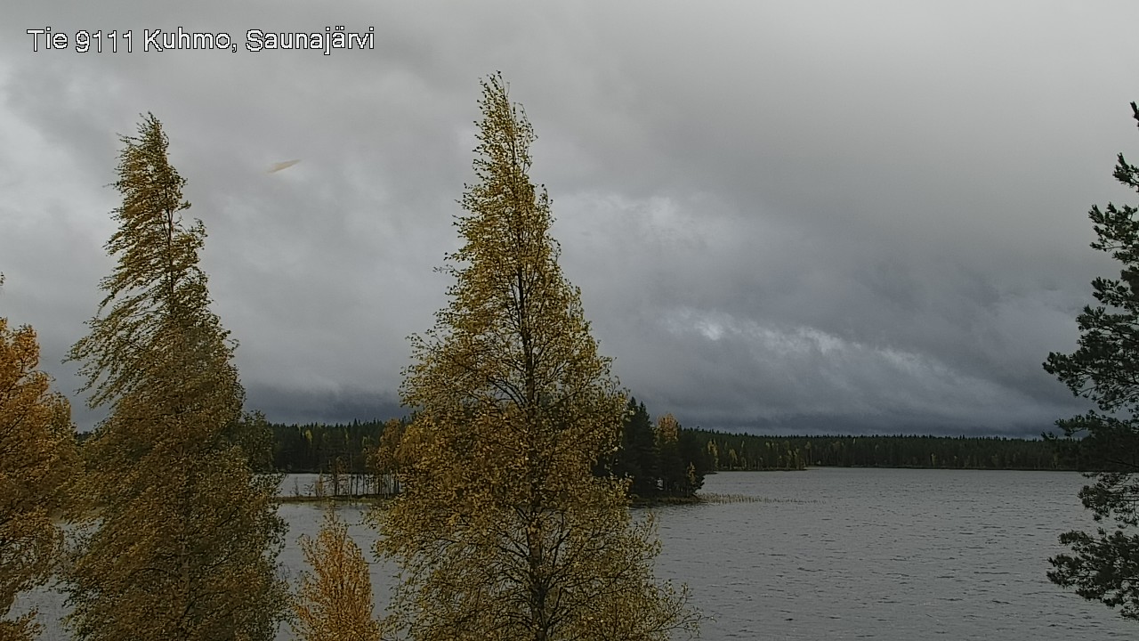 Weather Camera Image Road 9111 Kuhmo, Saunajärvi, Kuhmo, Kainuu