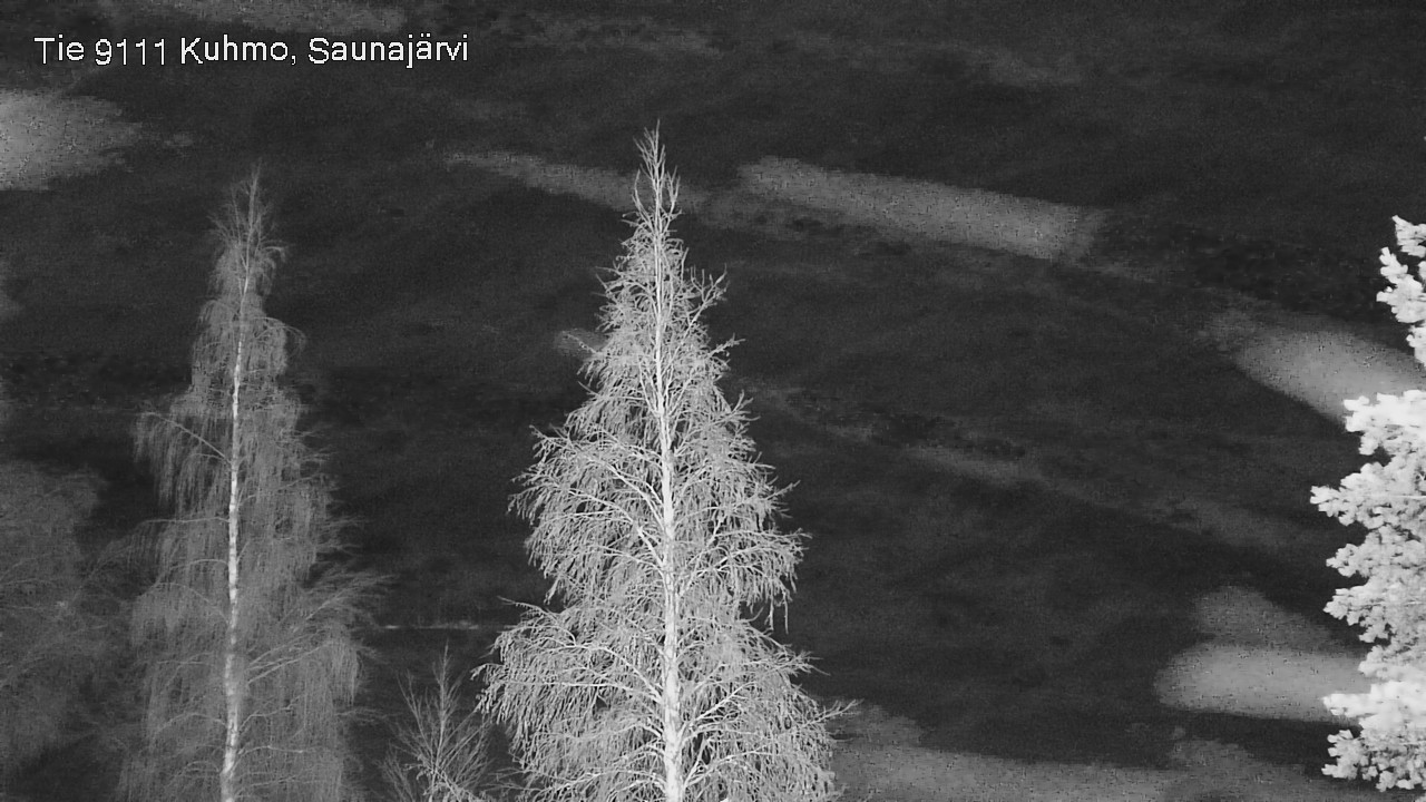 Weather Camera Image Road 9111 Kuhmo, Saunajärvi, Kuhmo, Kainuu