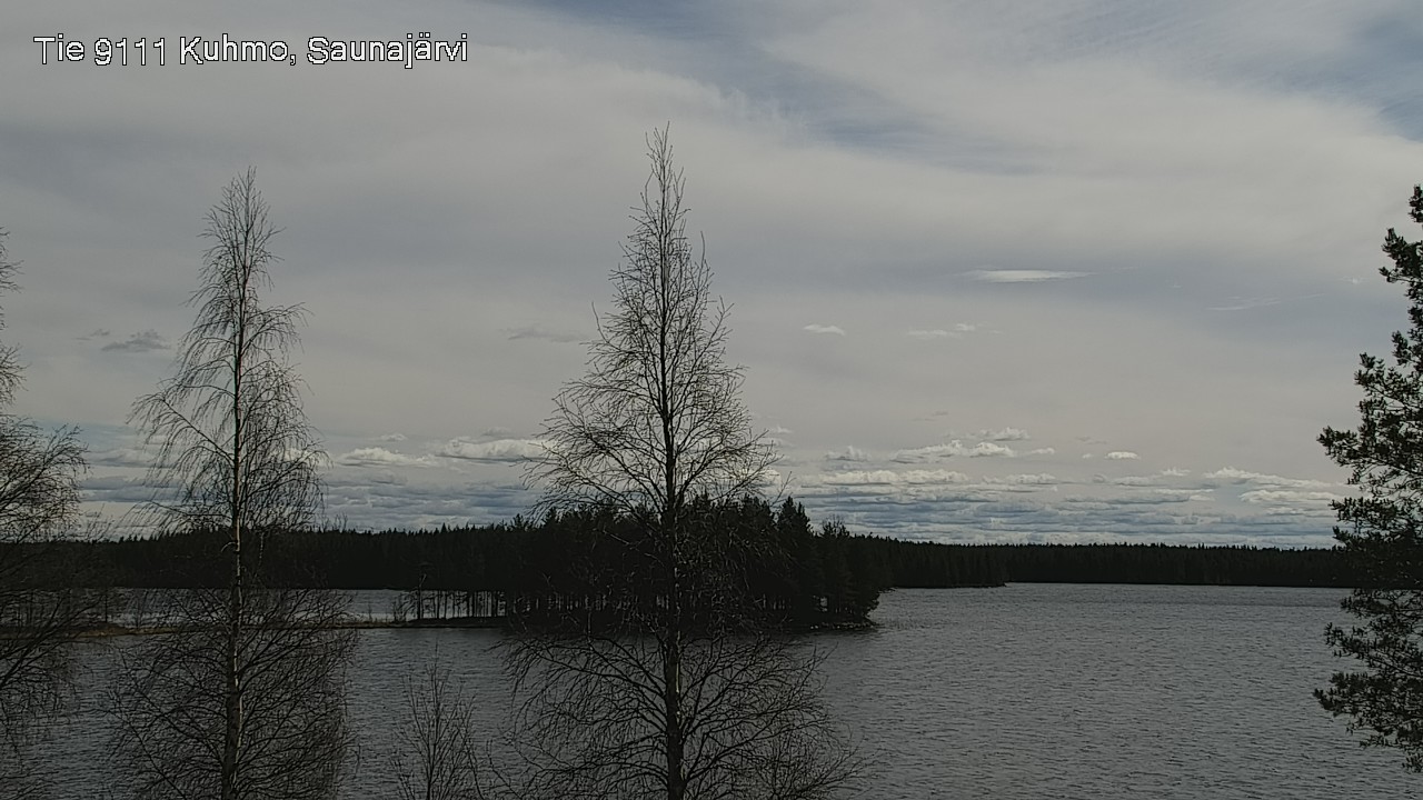 Weather Camera Image Väg 9111 Kuhmo, Saunajärvi, Kuhmo, Kainuu