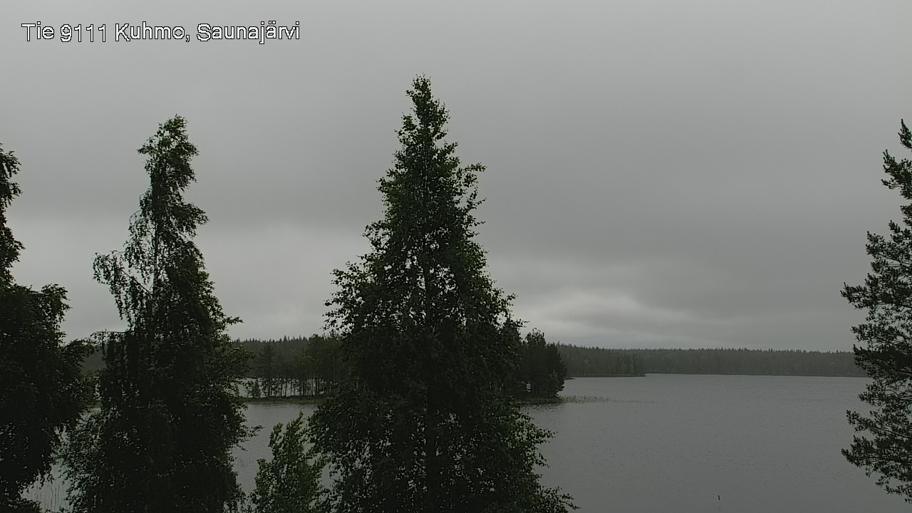 Weather Camera Image Väg 9111 Kuhmo, Saunajärvi, Kuhmo, Kainuu