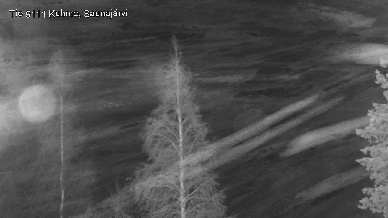 Weather Camera Image Road 9111 Kuhmo, Saunajärvi, Kuhmo, Kainuu