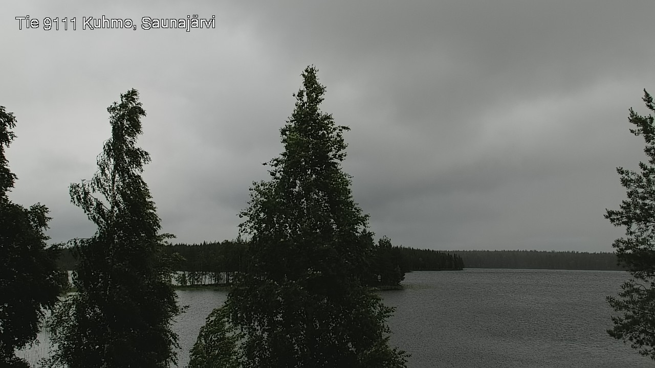 Weather Camera Image Väg 9111 Kuhmo, Saunajärvi, Kuhmo, Kainuu