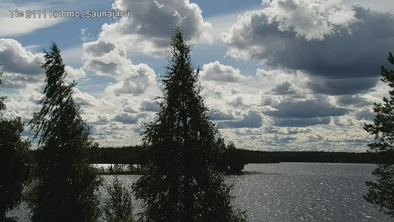 Weather Camera Image Road 9111 Kuhmo, Saunajärvi, Kuhmo, Kainuu