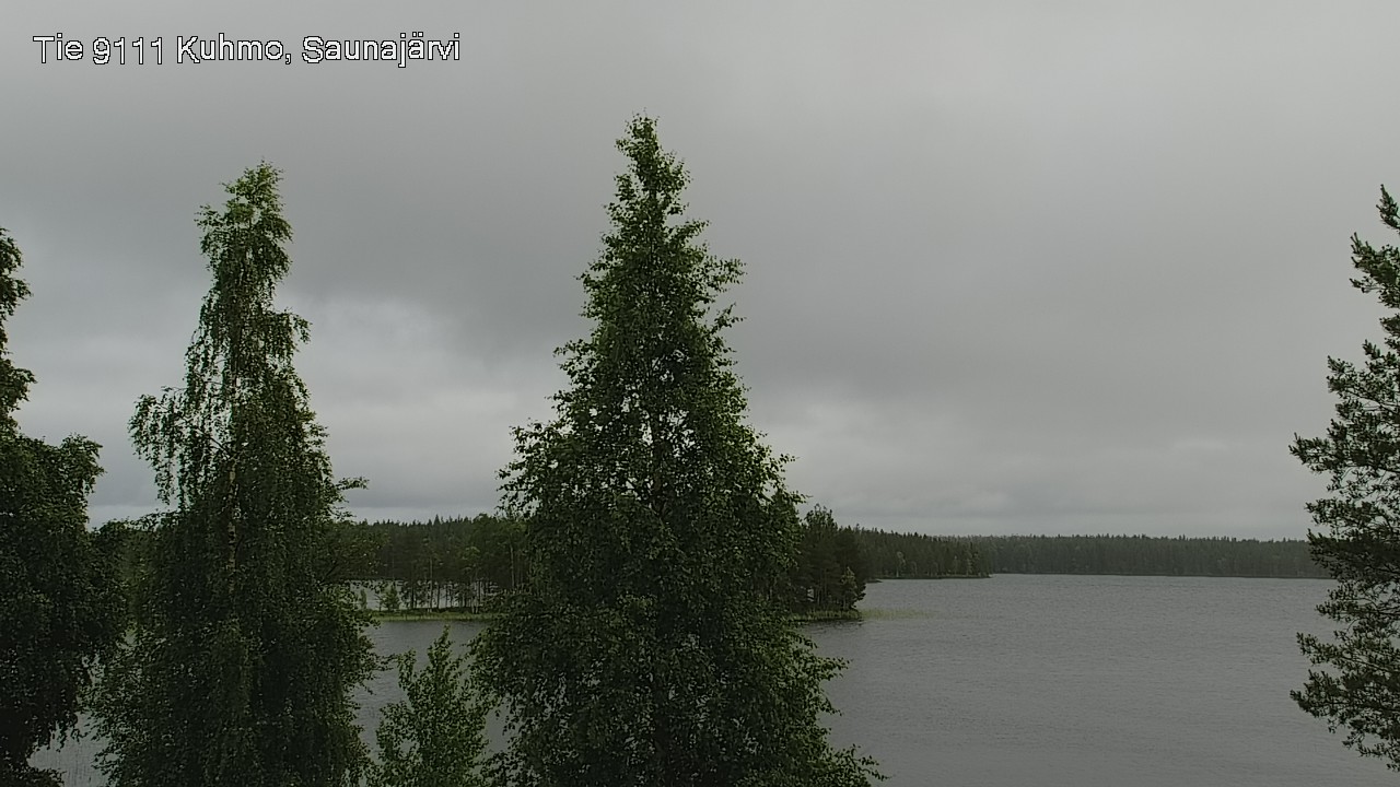 Weather Camera Image Väg 9111 Kuhmo, Saunajärvi, Kuhmo, Kainuu