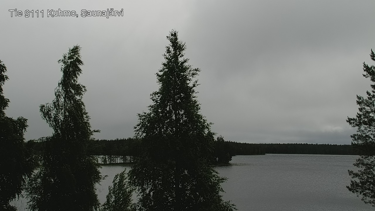 Weather Camera Image Väg 9111 Kuhmo, Saunajärvi, Kuhmo, Kainuu