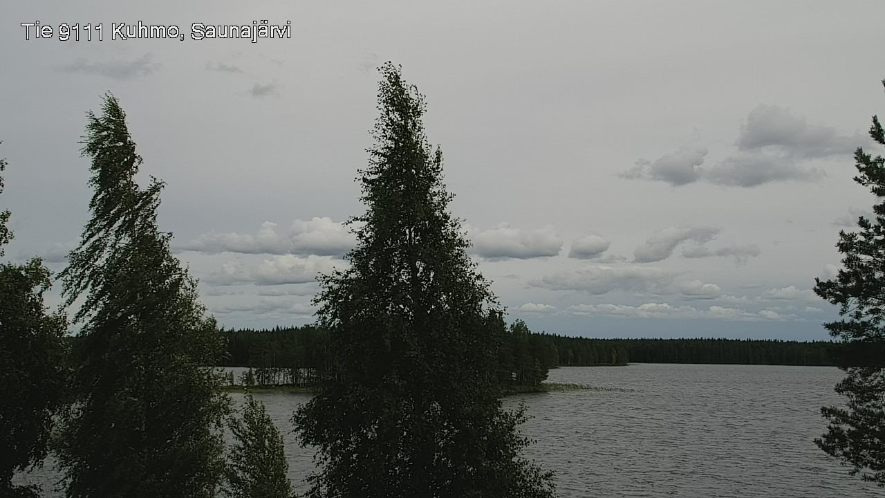 Weather Camera Image Road 9111 Kuhmo, Saunajärvi, Kuhmo, Kainuu