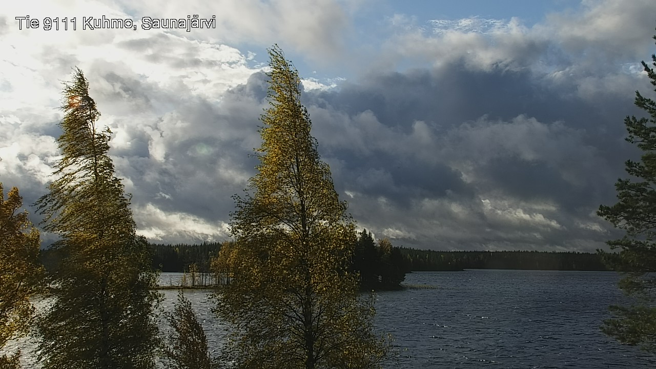 Weather Camera Image Road 9111 Kuhmo, Saunajärvi, Kuhmo, Kainuu