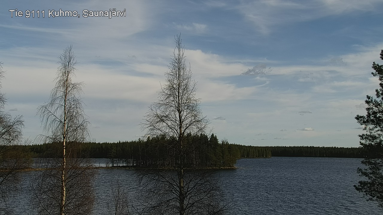 Weather Camera Image Väg 9111 Kuhmo, Saunajärvi, Kuhmo, Kainuu