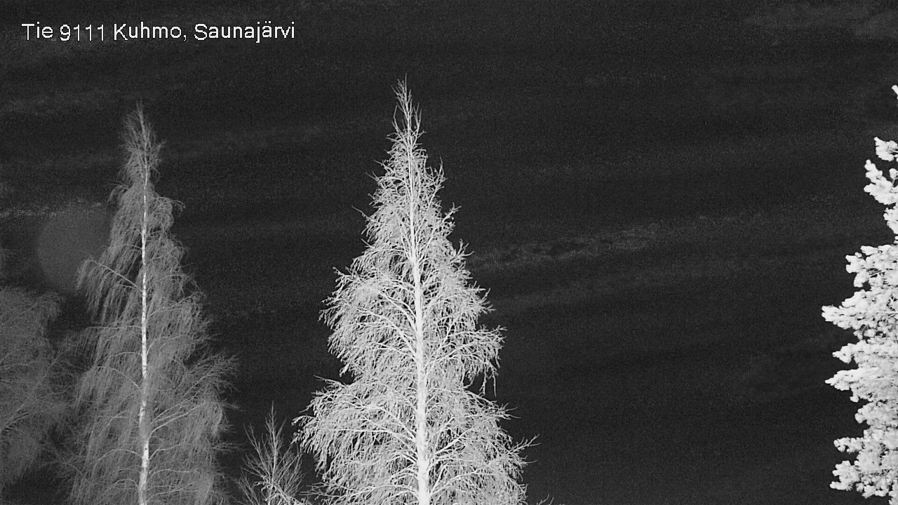Weather Camera Image Road 9111 Kuhmo, Saunajärvi, Kuhmo, Kainuu