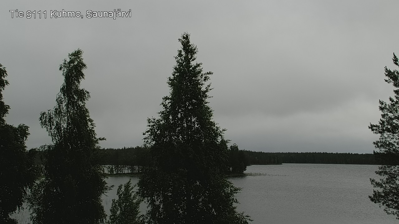 Weather Camera Image Väg 9111 Kuhmo, Saunajärvi, Kuhmo, Kainuu