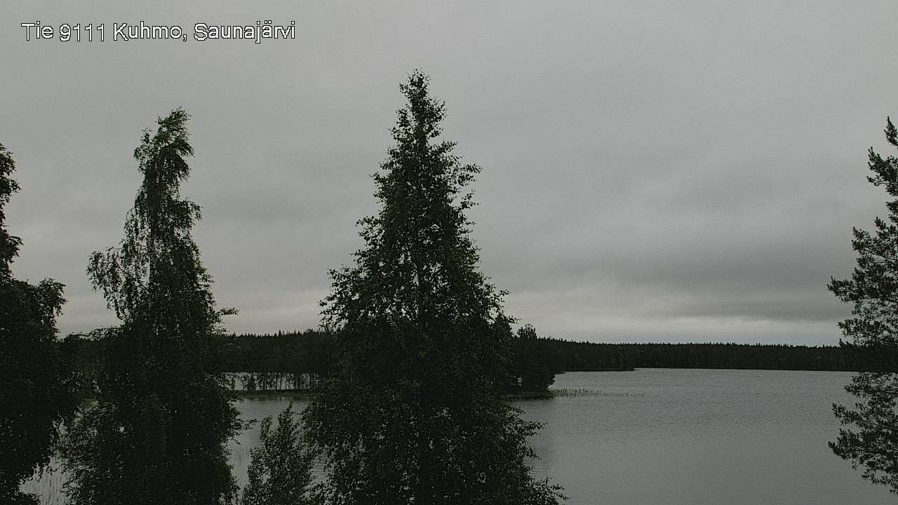 Weather Camera Image Väg 9111 Kuhmo, Saunajärvi, Kuhmo, Kainuu