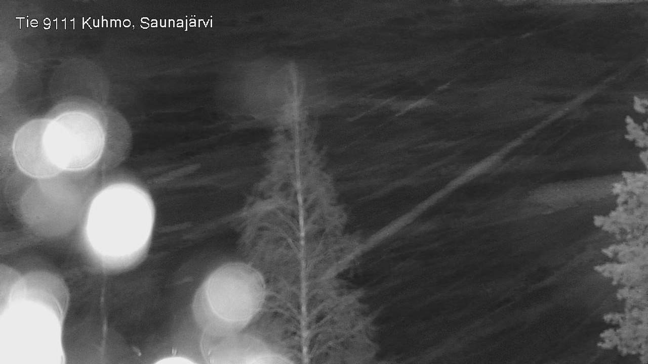 Weather Camera Image Road 9111 Kuhmo, Saunajärvi, Kuhmo, Kainuu