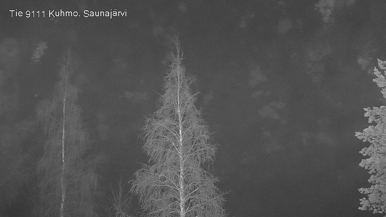 Weather Camera Image Road 9111 Kuhmo, Saunajärvi, Kuhmo, Kainuu