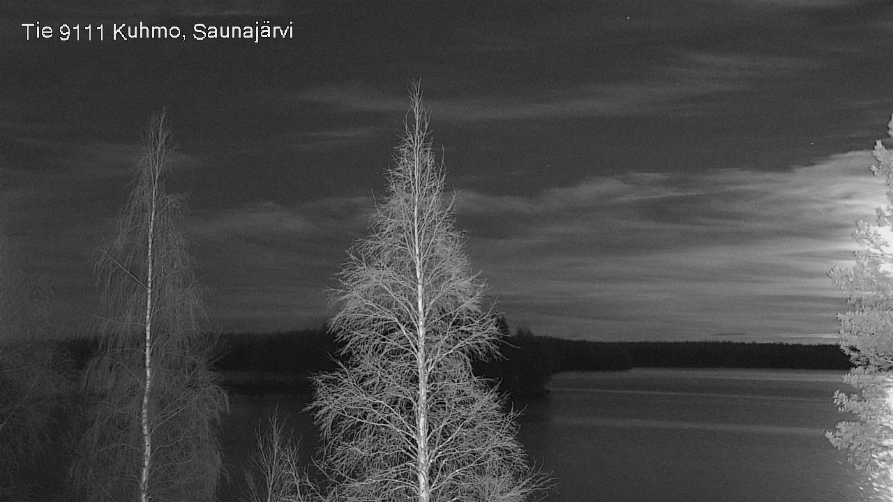 Weather Camera Image Väg 9111 Kuhmo, Saunajärvi, Kuhmo, Kainuu