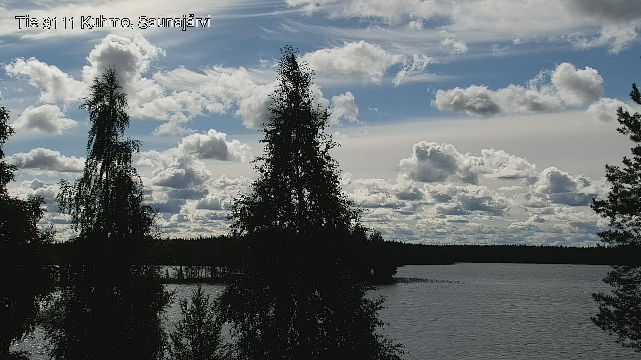 Weather Camera Image Road 9111 Kuhmo, Saunajärvi, Kuhmo, Kainuu