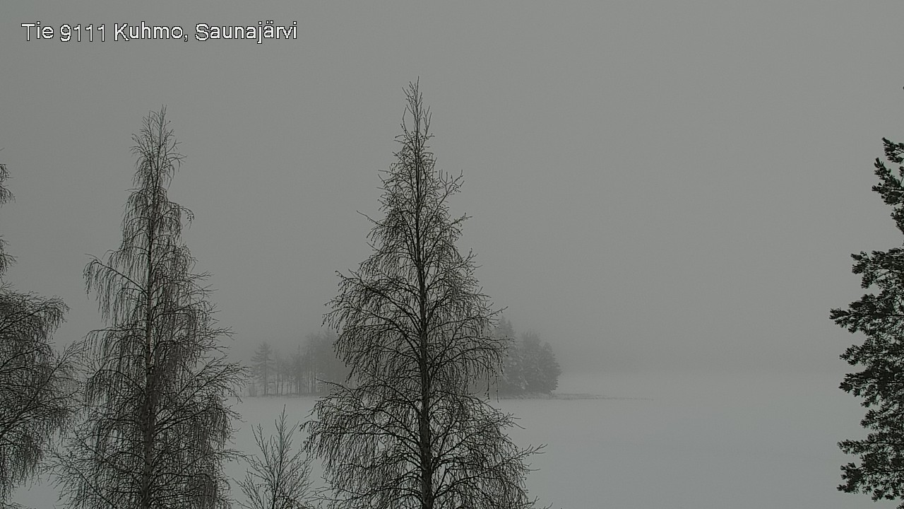 Weather Camera Image Road 9111 Kuhmo, Saunajärvi, Kuhmo, Kainuu