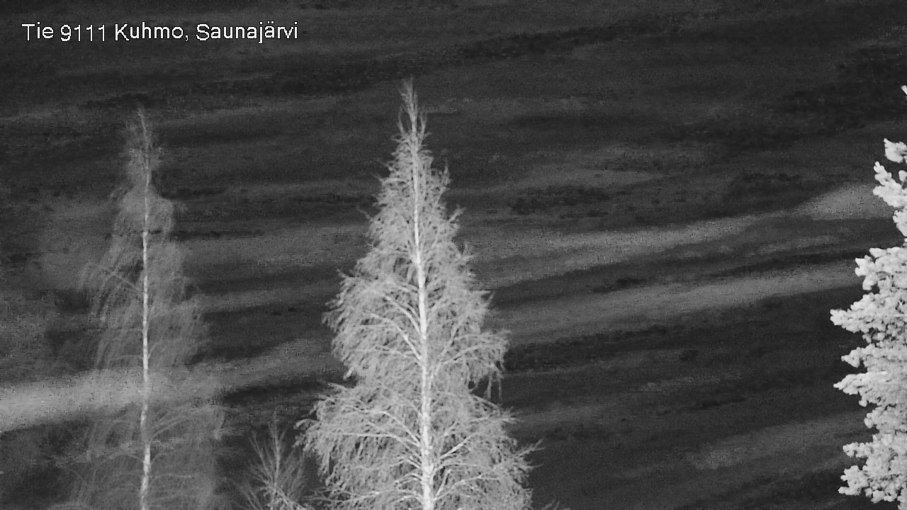 Weather Camera Image Road 9111 Kuhmo, Saunajärvi, Kuhmo, Kainuu