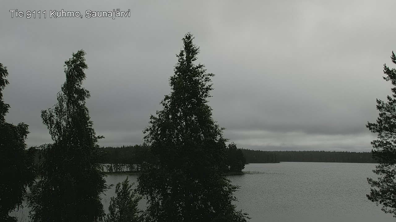 Weather Camera Image Väg 9111 Kuhmo, Saunajärvi, Kuhmo, Kainuu