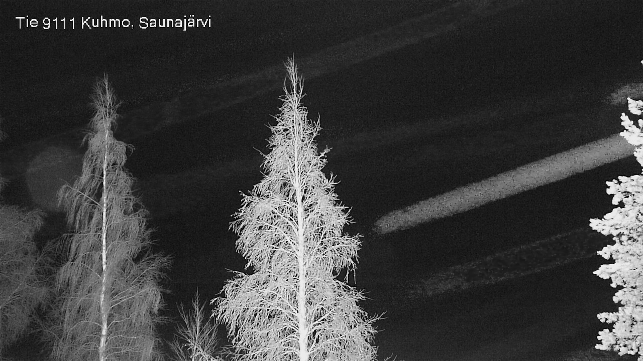 Weather Camera Image Road 9111 Kuhmo, Saunajärvi, Kuhmo, Kainuu