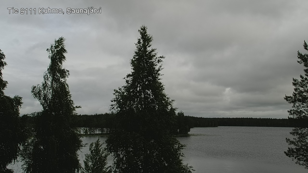 Weather Camera Image Väg 9111 Kuhmo, Saunajärvi, Kuhmo, Kainuu