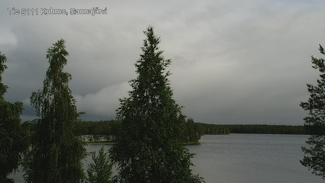 Weather Camera Image Väg 9111 Kuhmo, Saunajärvi, Kuhmo, Kainuu