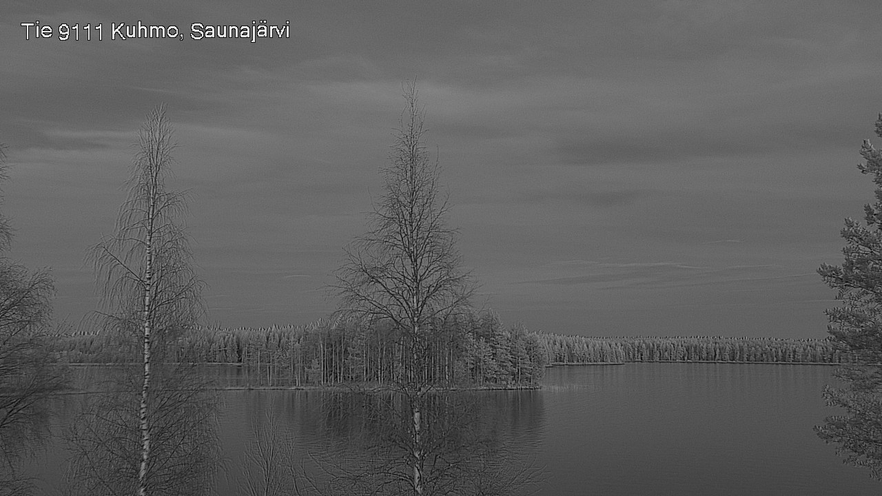 Weather Camera Image Väg 9111 Kuhmo, Saunajärvi, Kuhmo, Kainuu