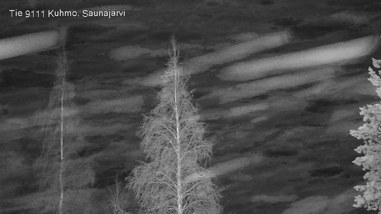 Weather Camera Image Road 9111 Kuhmo, Saunajärvi, Kuhmo, Kainuu