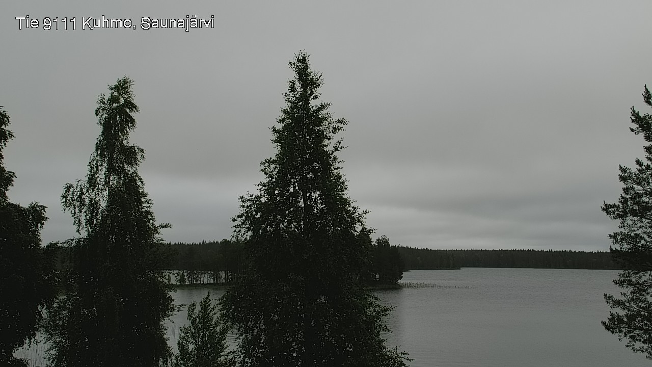Weather Camera Image Väg 9111 Kuhmo, Saunajärvi, Kuhmo, Kainuu