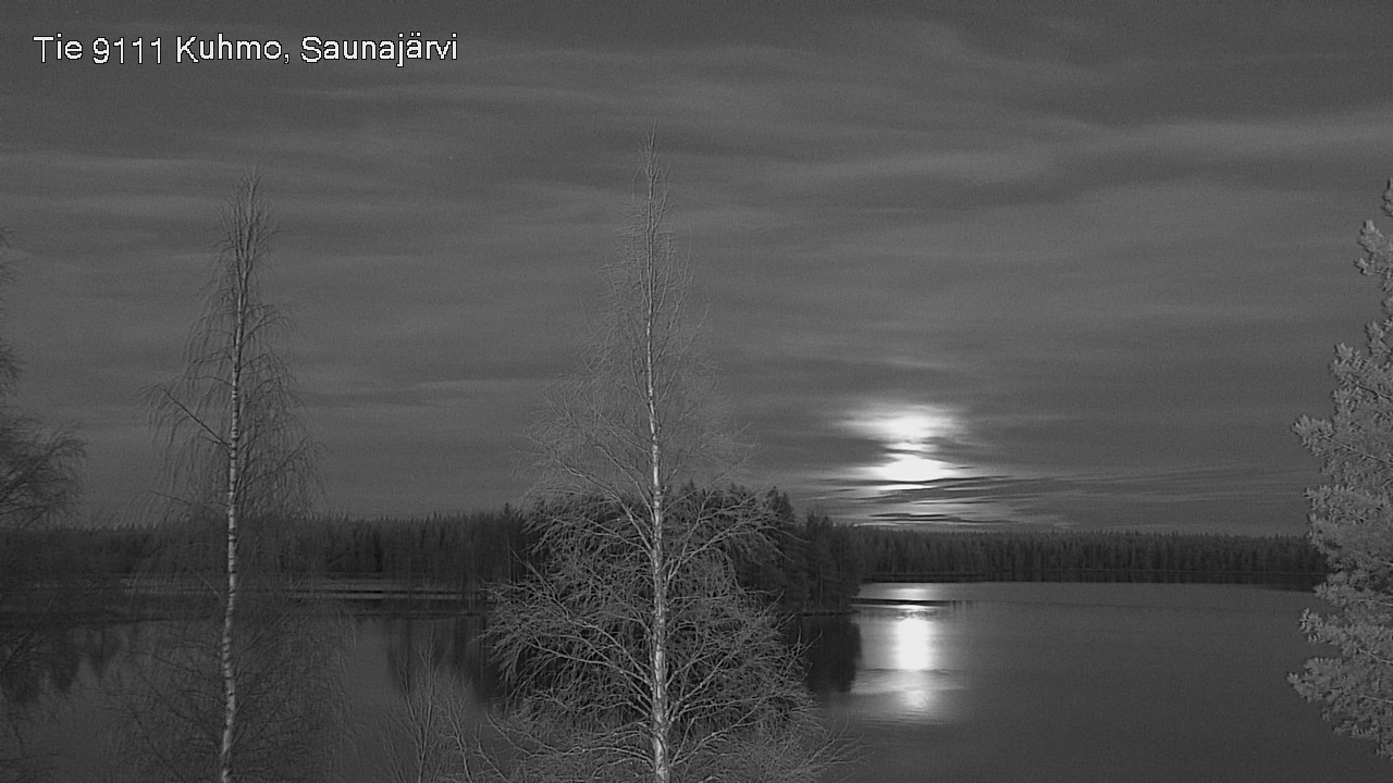 Weather Camera Image Väg 9111 Kuhmo, Saunajärvi, Kuhmo, Kainuu