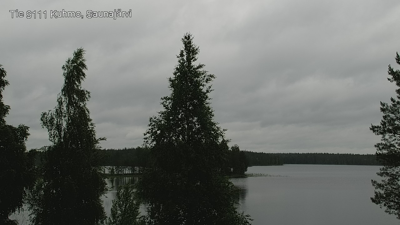 Weather Camera Image Road 9111 Kuhmo, Saunajärvi, Kuhmo, Kainuu