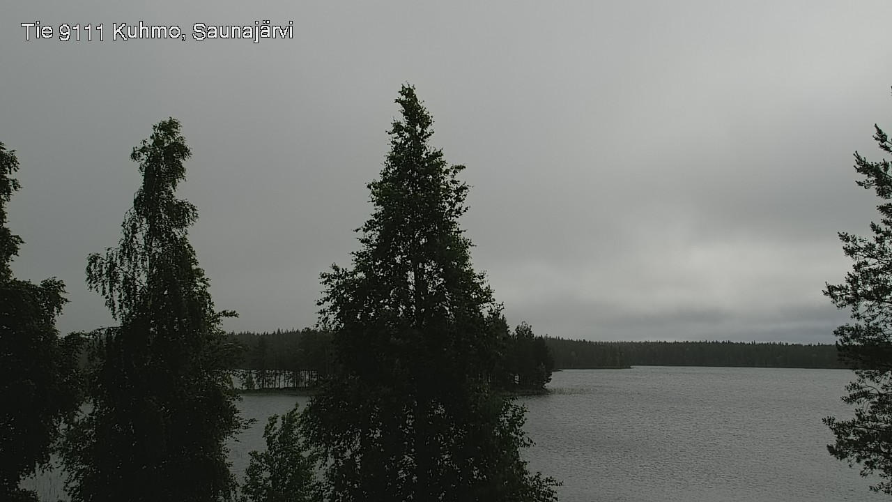 Weather Camera Image Väg 9111 Kuhmo, Saunajärvi, Kuhmo, Kainuu