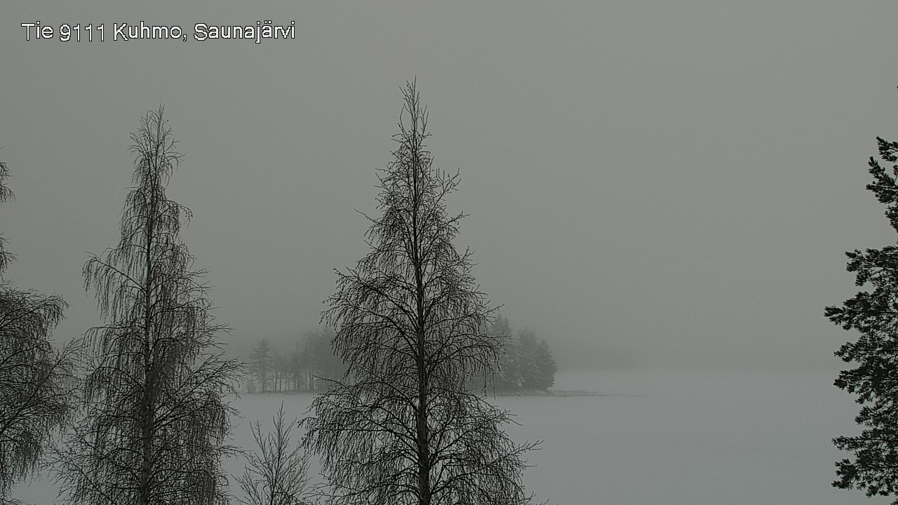 Weather Camera Image Road 9111 Kuhmo, Saunajärvi, Kuhmo, Kainuu