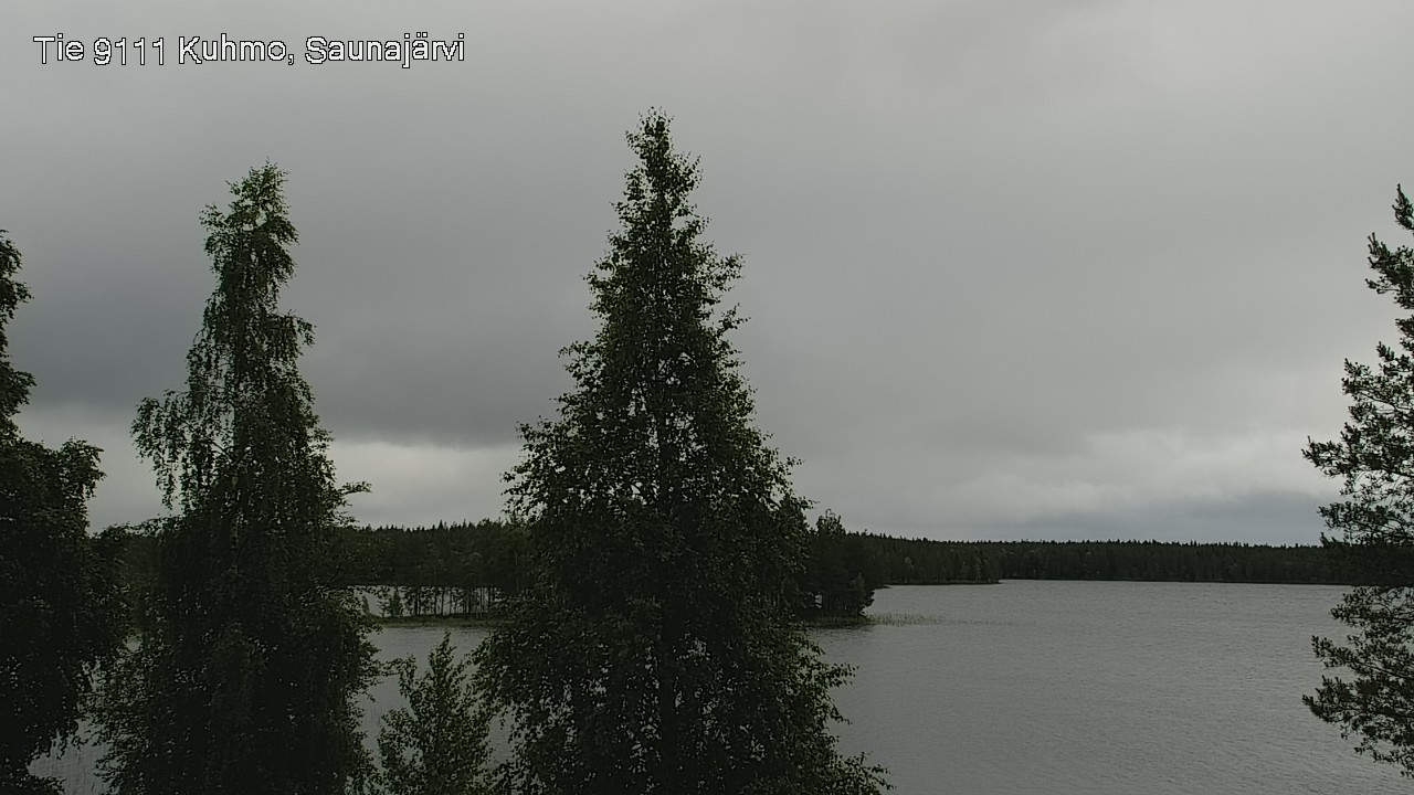 Weather Camera Image Väg 9111 Kuhmo, Saunajärvi, Kuhmo, Kainuu