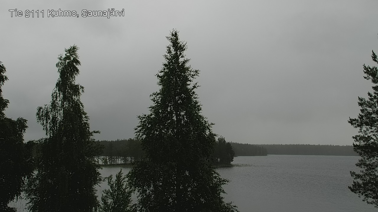 Weather Camera Image Väg 9111 Kuhmo, Saunajärvi, Kuhmo, Kainuu