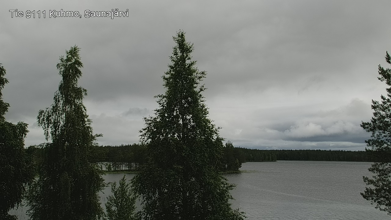 Weather Camera Image Väg 9111 Kuhmo, Saunajärvi, Kuhmo, Kainuu