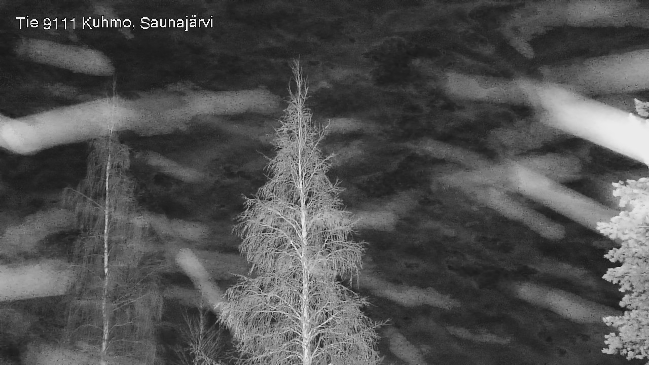 Weather Camera Image Road 9111 Kuhmo, Saunajärvi, Kuhmo, Kainuu